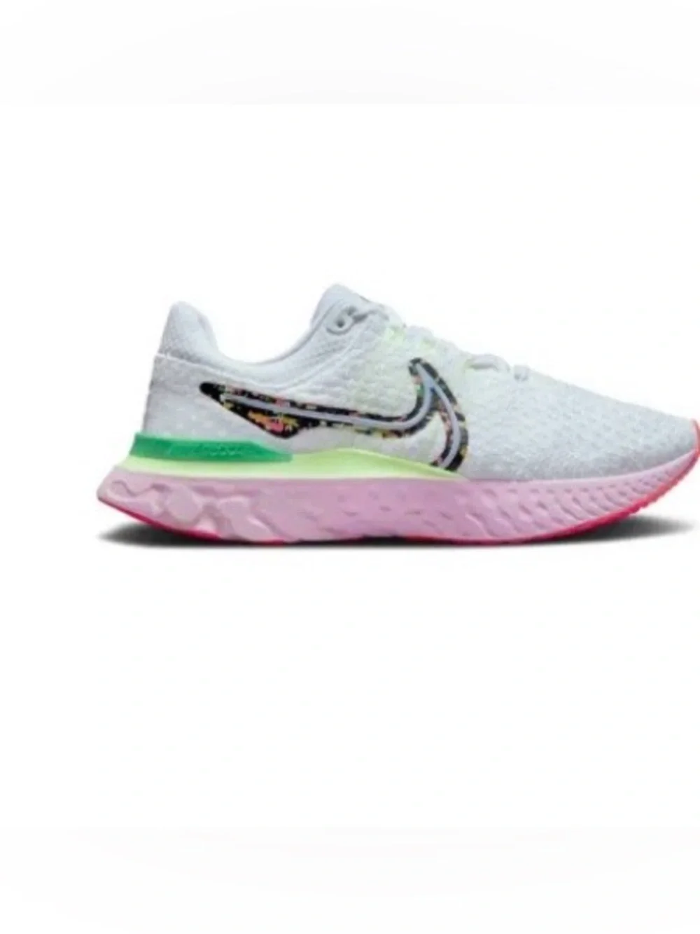 Nike Women’s infinity React 3 Running Shoe in pink foam,cobalt bliss hot punch
